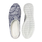 Blue Maori Polynesian Tribal Print Mesh Casual Shoes
