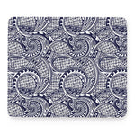 Blue Maori Polynesian Tribal Print Mouse Pad