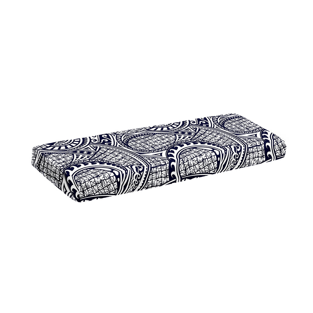 Blue Maori Polynesian Tribal Print Piano Keyboard Cover