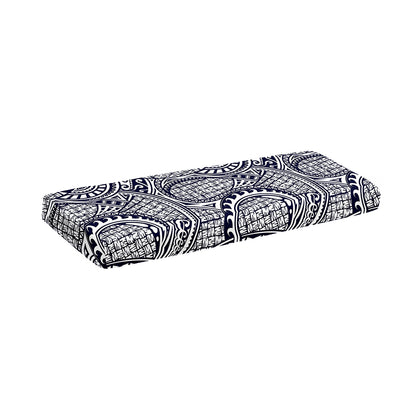 Blue Maori Polynesian Tribal Print Piano Keyboard Cover