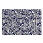 Blue Maori Polynesian Tribal Print Placemat