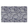 Blue Maori Polynesian Tribal Print Polyester Doormat