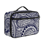 Blue Maori Polynesian Tribal Print Portable Lunch Bag