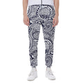 Blue Maori Polynesian Tribal Print Joggers