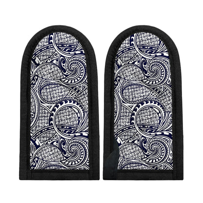 Blue Maori Polynesian Tribal Print Skillet Handle Cover