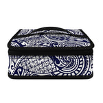 Blue Maori Polynesian Tribal Print Small Lunch Bag