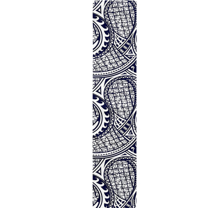 Blue Maori Polynesian Tribal Print Table Runner