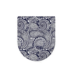 Blue Maori Polynesian Tribal Print Toilet Lid Cover