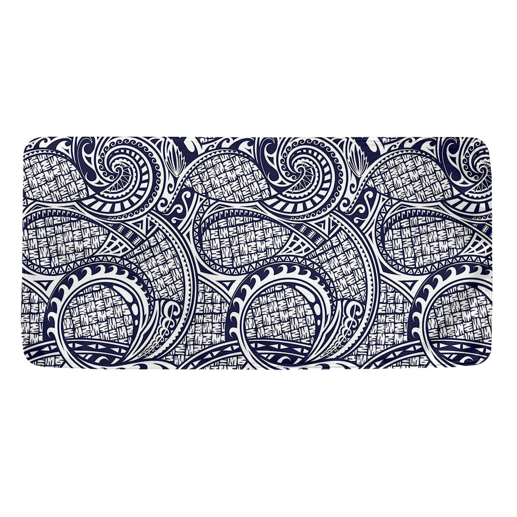 Blue Maori Polynesian Tribal Print Towel