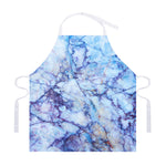 Blue Marble Print Adjustable Apron