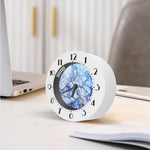 Blue Marble Print Alarm Clock