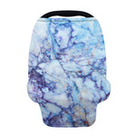 Blue Marble Print Baby Seat Cover