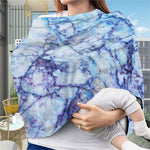 Blue Marble Print Baby Seat Cover