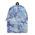 Blue Marble Print School Backpack