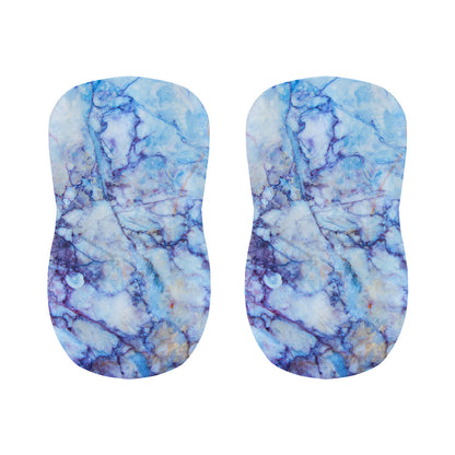Blue Marble Print Bar Stool Covers
