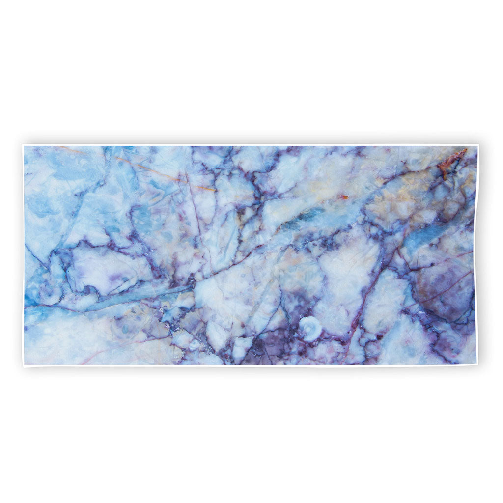 Blue Marble Print Beach Towel