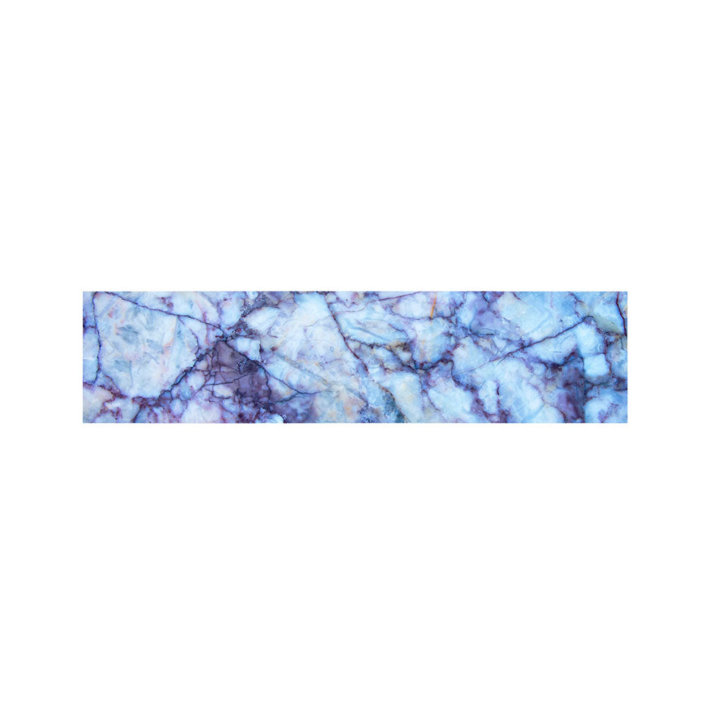 Blue Marble Print Bed Runner