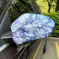 Blue Marble Print Car Side Mirror Covers