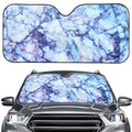 Blue Marble Print Car Windshield Sun Shade