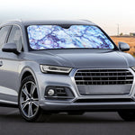 Blue Marble Print Car Windshield Sun Shade