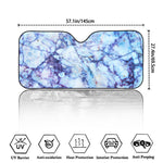 Blue Marble Print Car Windshield Sun Shade