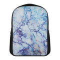 Blue Marble Print Casual Backpack