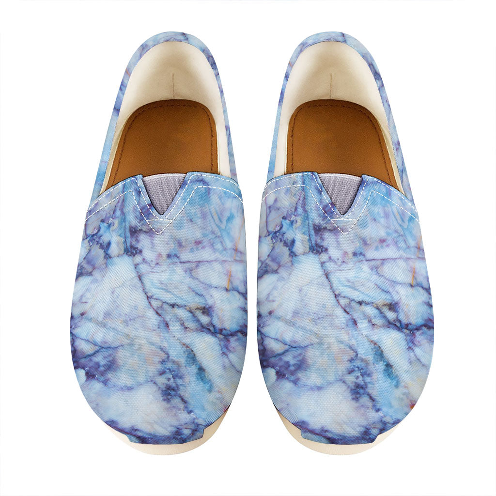 Blue Marble Print Casual Shoes
