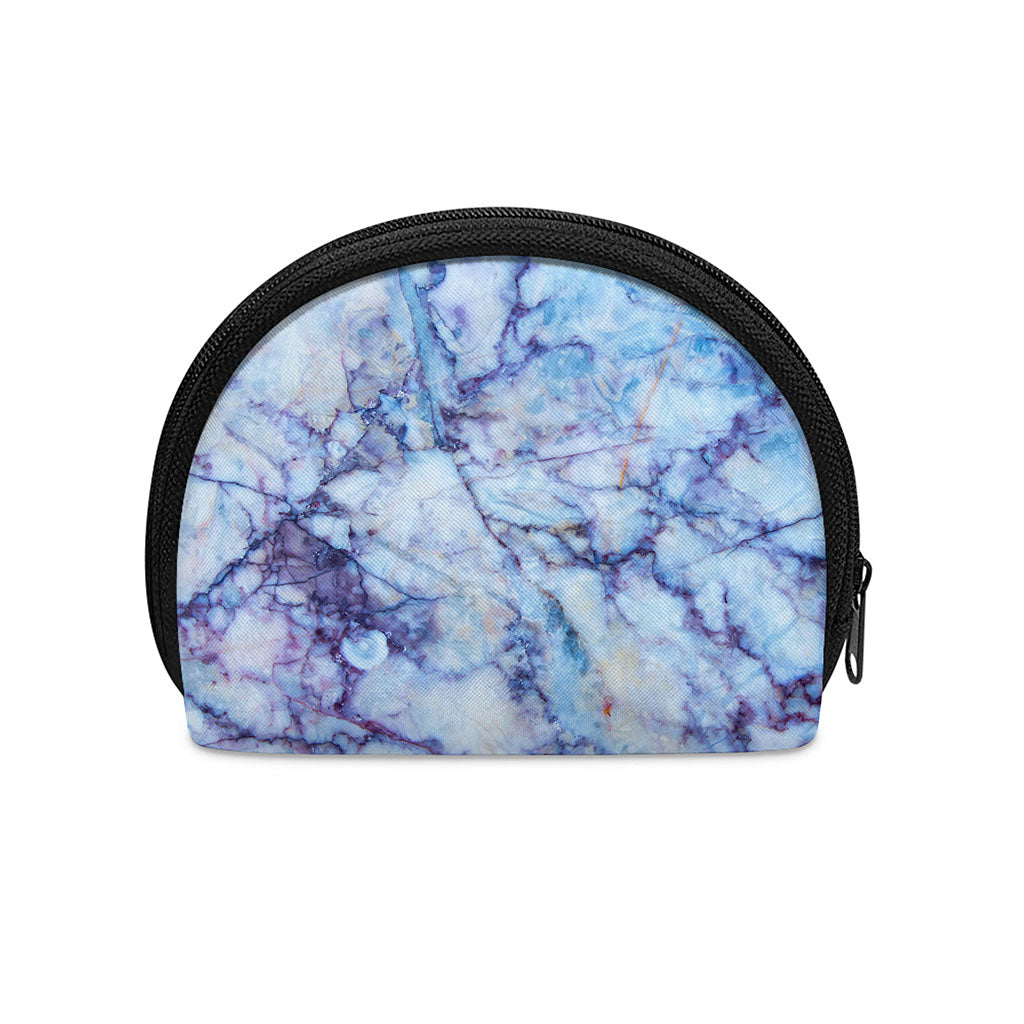 Blue Marble Print Coin Purse