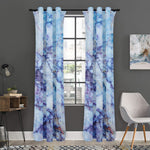 Blue Marble Print Curtain