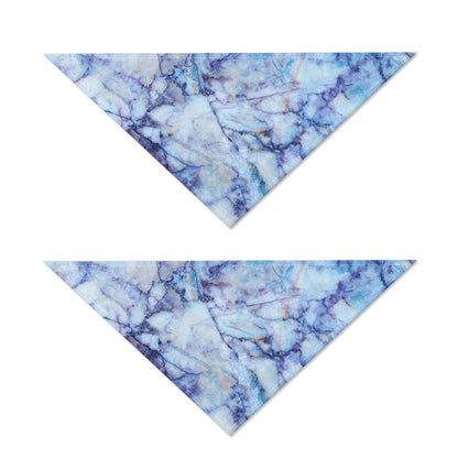 Blue Marble Print Dog Bandana