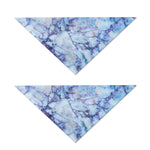 Blue Marble Print Dog Bandana