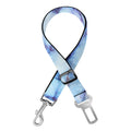 Blue Marble Print Dog Seat Belt