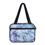 Blue Marble Print Double Strap Bible Bag