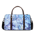 Blue Marble Print Duffel Bag