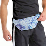 Blue Marble Print Fanny Pack