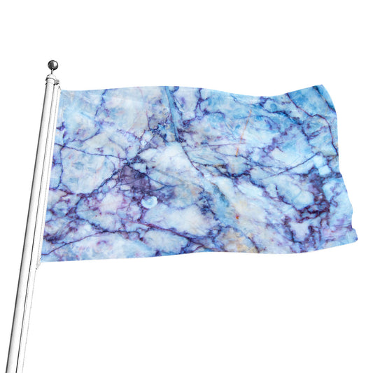 Blue Marble Print Flag
