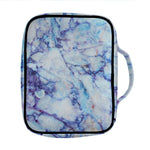 Blue Marble Print Front Pocket Bible Bag