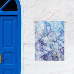 Blue Marble Print Garden Flag