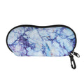 Blue Marble Print Glasses Case