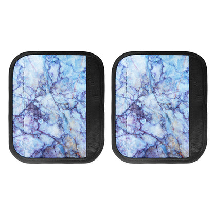 Blue Marble Print Handle Covers