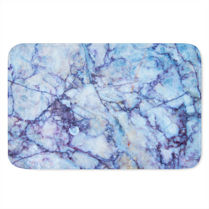 Blue Marble Print Indoor Door Mat