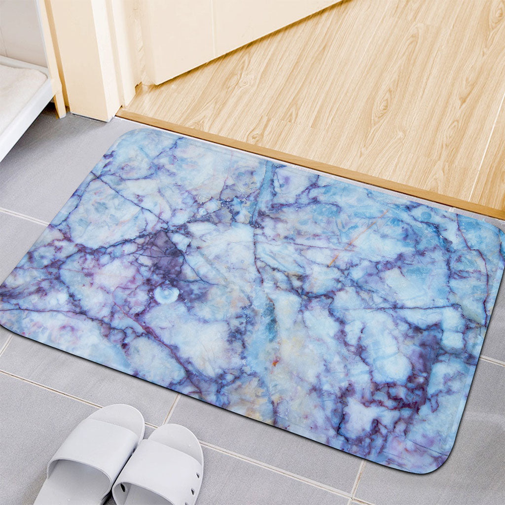 Blue Marble Print Indoor Door Mat