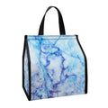 Blue Marble Print Insulated Lunch Tote