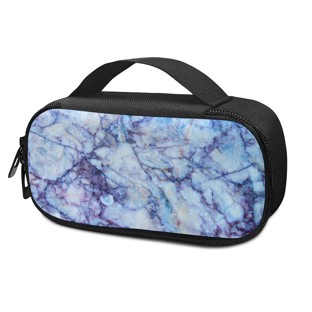 Blue Marble Print Insulin Cooler Travel Case