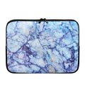 Blue Marble Print Laptop Sleeve