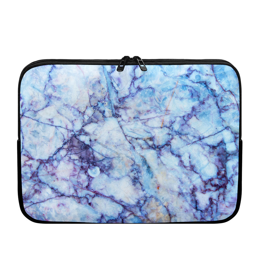 Blue Marble Print Laptop Sleeve