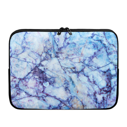 Blue Marble Print Laptop Sleeve