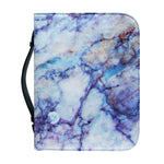 Blue Marble Print Leather Bible Cover