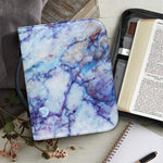 Blue Marble Print Leather Bible Cover