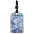 Blue Marble Print Luggage Tag
